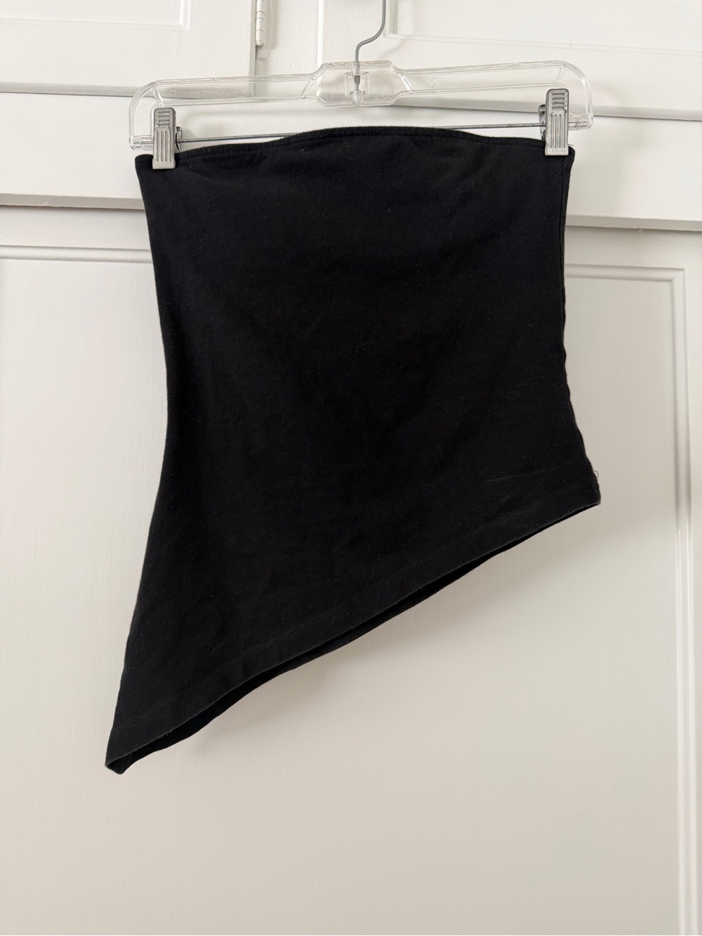 Black Asymmetric Tube Skirt - Women-Small